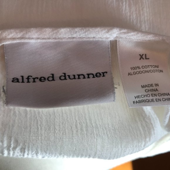 Alfred Dunner White Short Sleeve Woman's Top - Picture 10 of 14